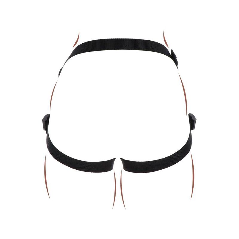 GET REAL - STRAP-ON HARNAS ZWART