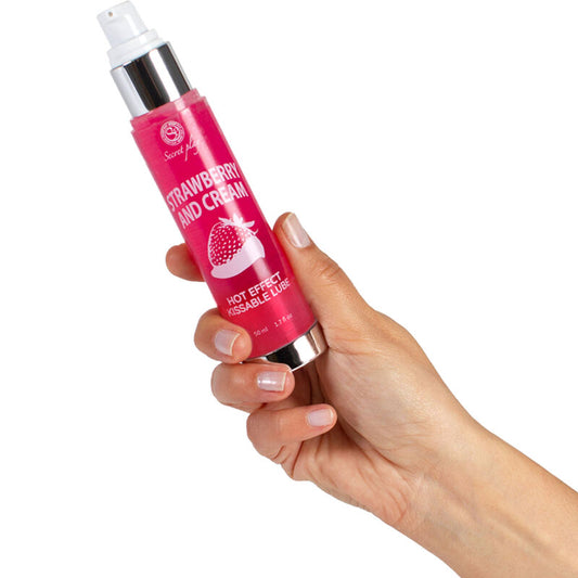 SECRETPLAY - LUBRIFIANT 2-en-1 EFFET CHAUD FRAISE &amp; CRÈME 50 ML