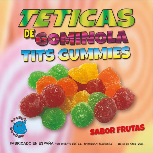 DIABLO GOLOSO - GEASSORTEERDE SUIKER GUMMY TEATS