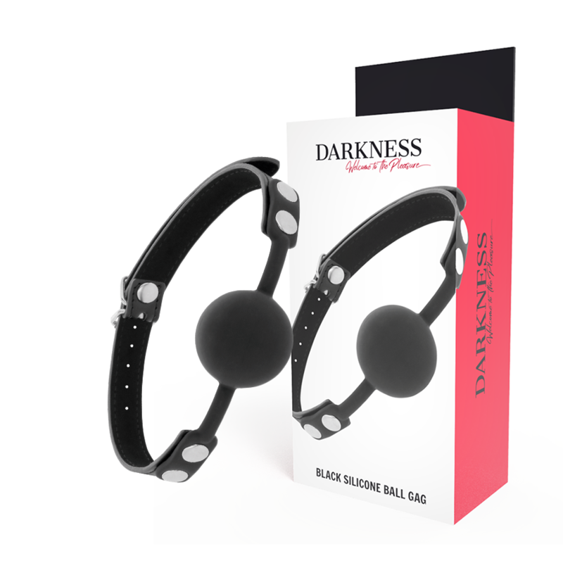 DARKNESS - GAG EN SILICONE NOIR