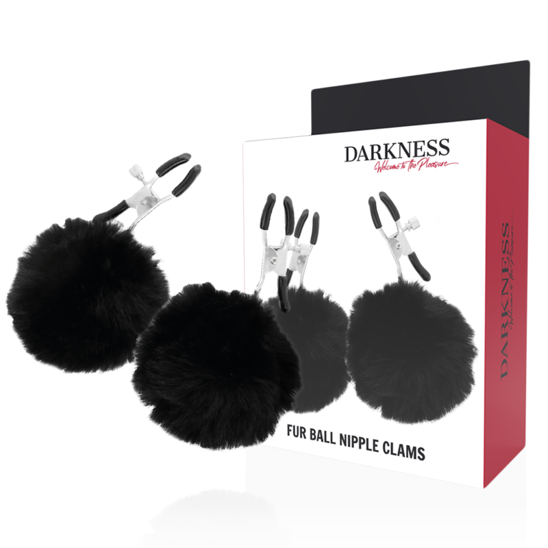 DARKNESS - TEPELKLEMMEN MET POMPONS 1