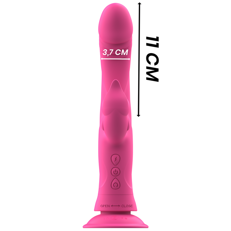 INTENSE - JULIO RABBIT VIBRATOR ROZE SILICONEN