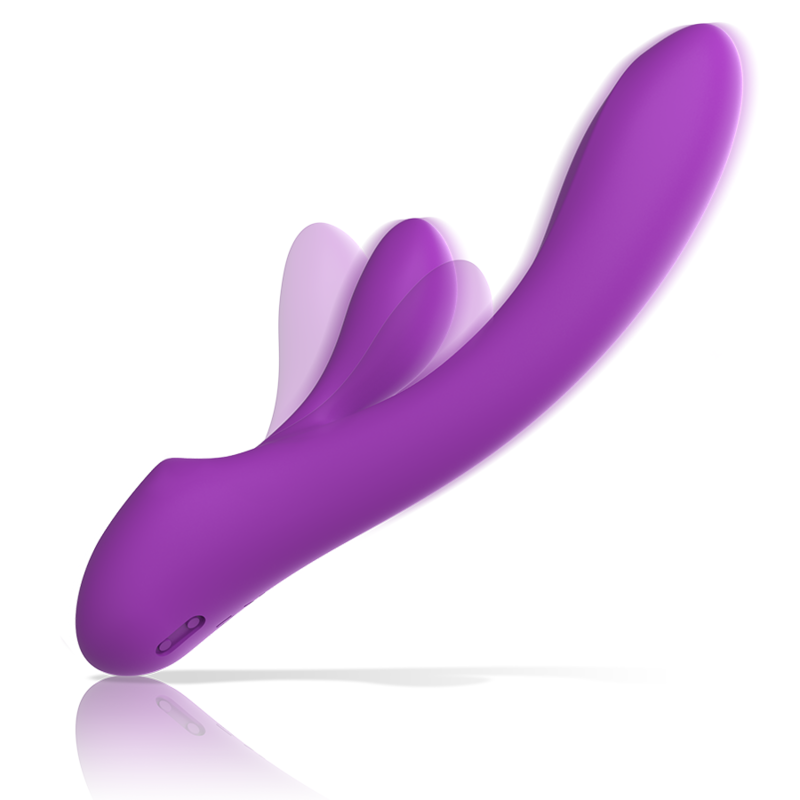 INTENSE - VIBRATEUR LUIGI RABBIT EN SILICONE LIQUIDE VIOLET
