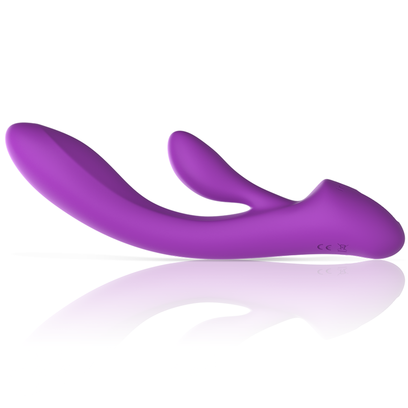 INTENSE - VIBRATEUR LUIGI RABBIT EN SILICONE LIQUIDE VIOLET