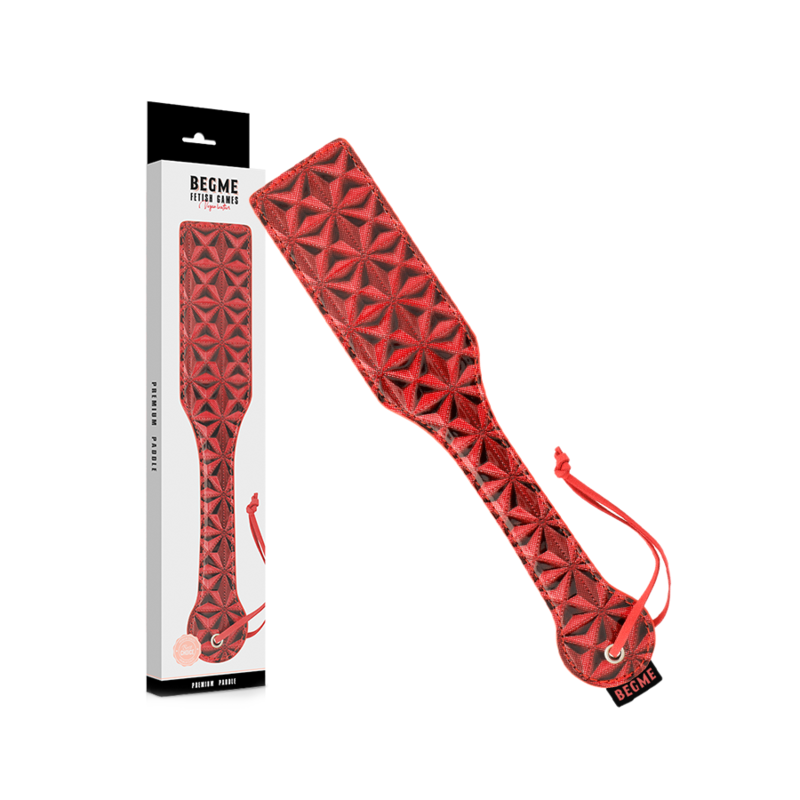 BEGME - RODE EDITIE VEGAN LEDEREN SCHOP