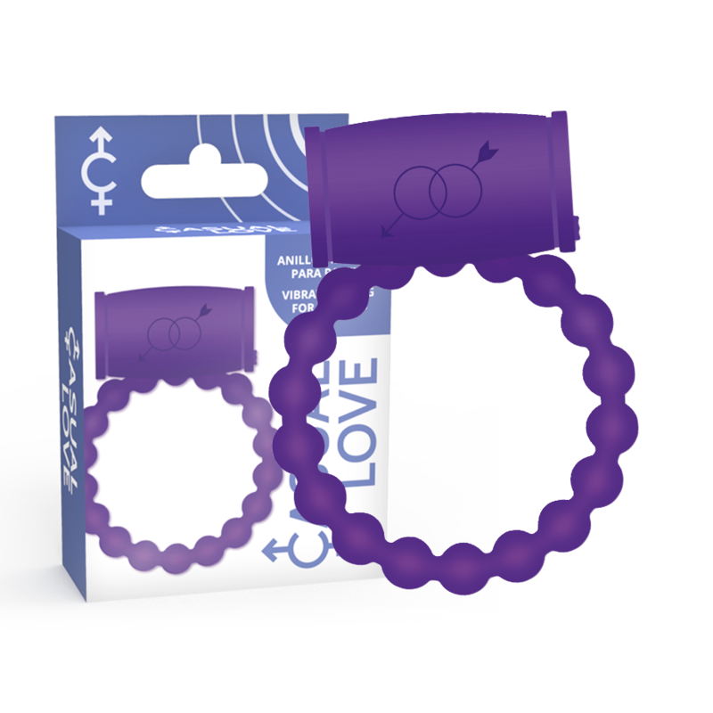 AMOUR DÉCONTRACTÉ - ANNEAU VIBRANT POUR COUPLE 25 VIOLET