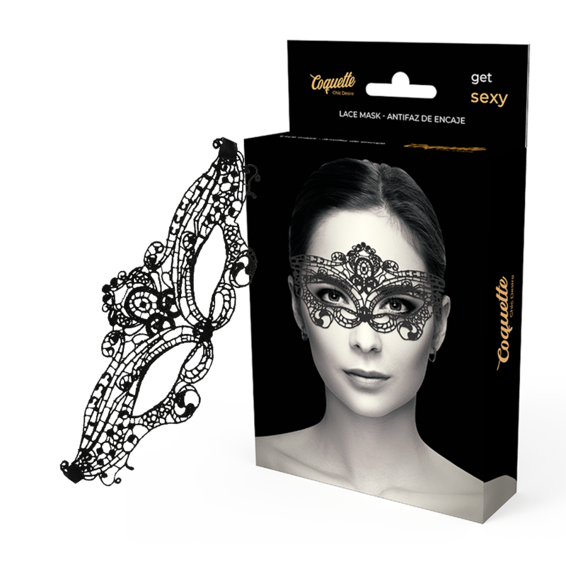 COQUETTE CHIC DESIRE - KANTEN MASKER ZWART