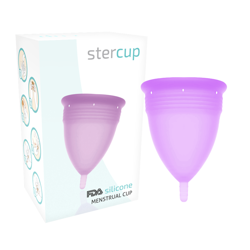 STERCUP - FDA SILICONEN MENSTRUATIECUP VIOLET - MAAT L