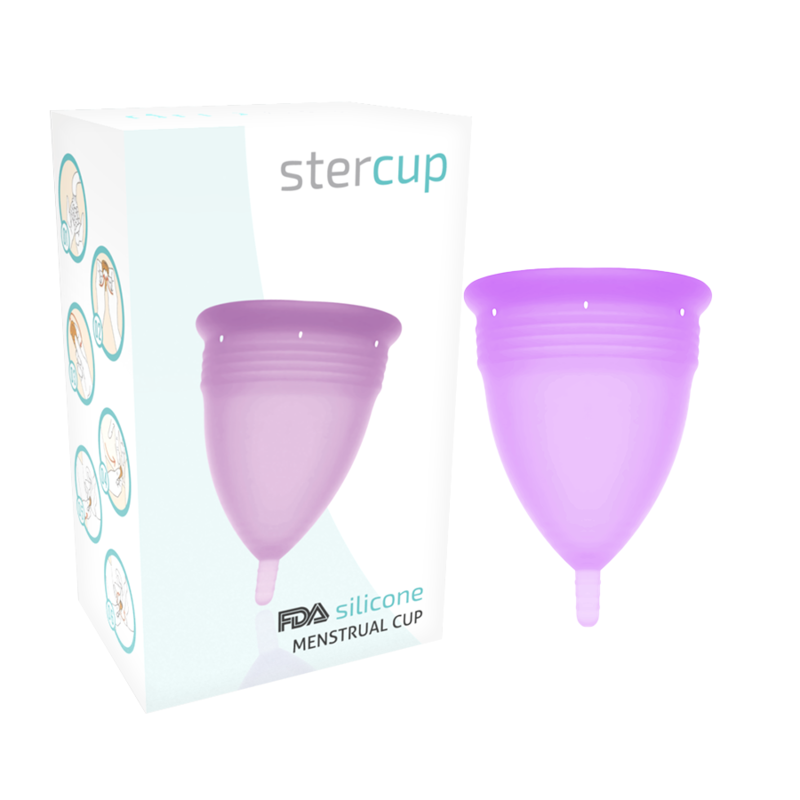 STERCUP - FDA SILICONEN MENSTRUATIECUP VIOLET - MAAT S