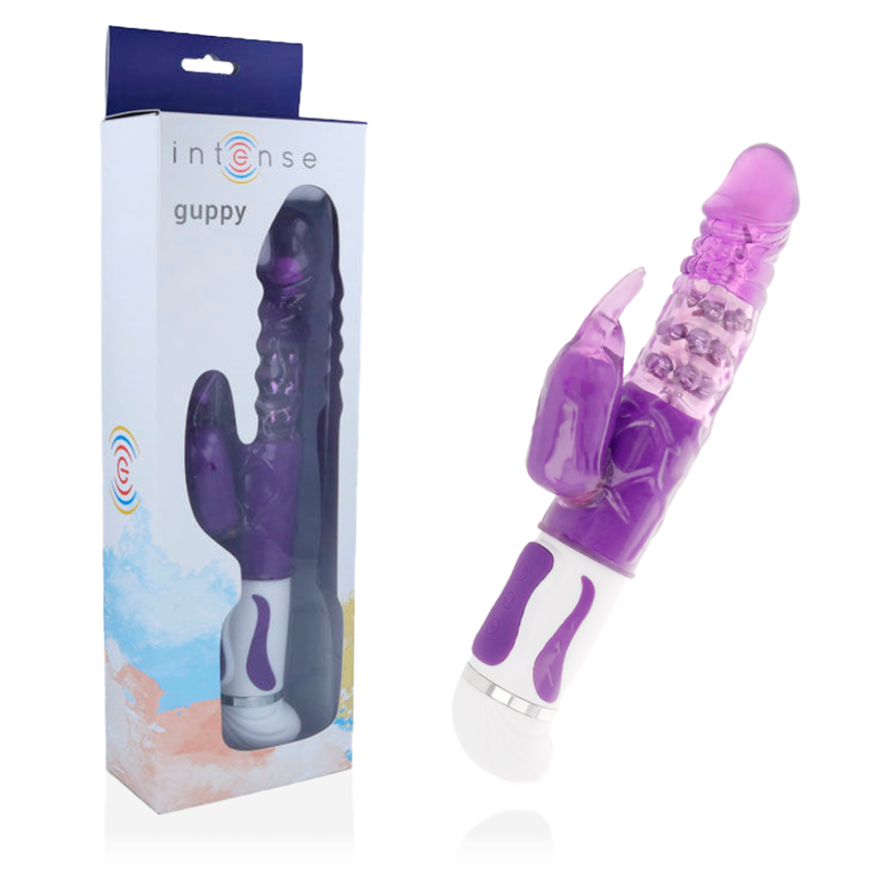 VIBRATEUR ROTATEUR INTENSE - GUPPY LILAS