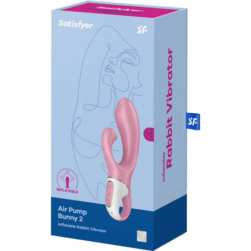 SATISFYER - POMPE À AIR LAPIN 2 ROSE