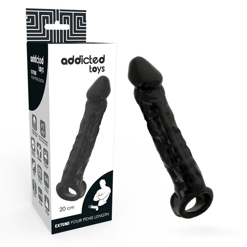 ADDICTED TOYS - EXTENSION DE PÉNIS NOIR