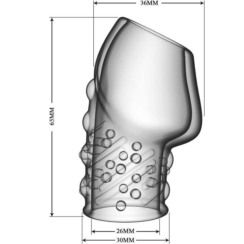 JOLI AMOUR - PÉNIS TRANSPARENT DE MATIAS PLUS ÉPAIS