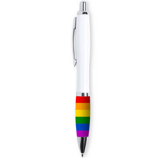 PRIDE - LGBT VLAG WITTE BIROS