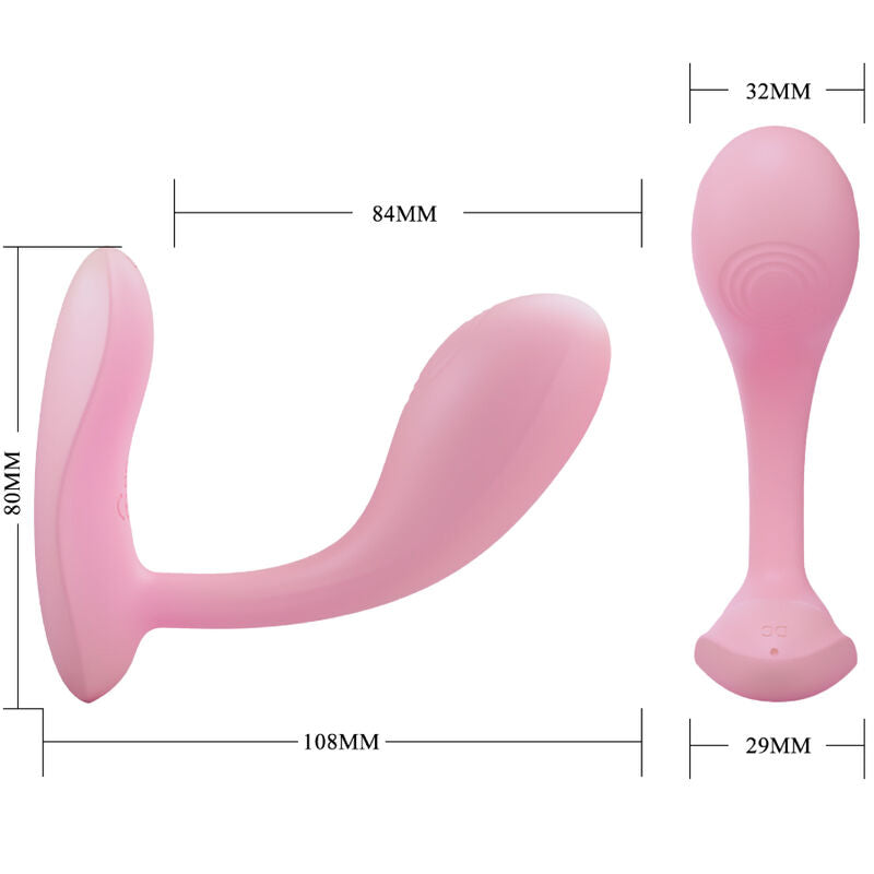 PRETTY LOVE - BAIRD G-SPOT 12 VIBRATIES OPLAADBARE ROZE APP