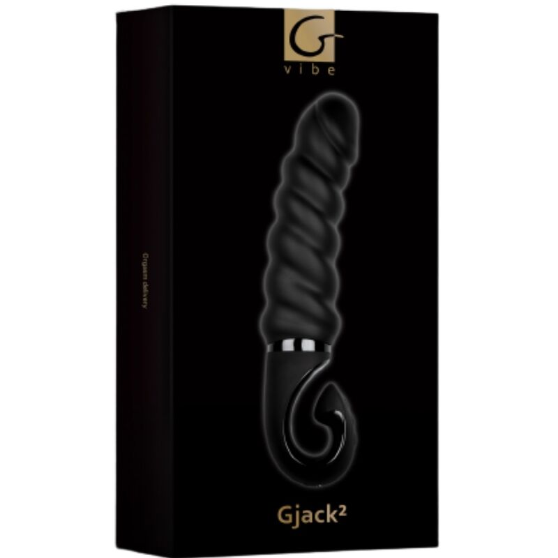 G-VIBE - G-JACK 2 - ZWARTE VIBRERENDE DILDO