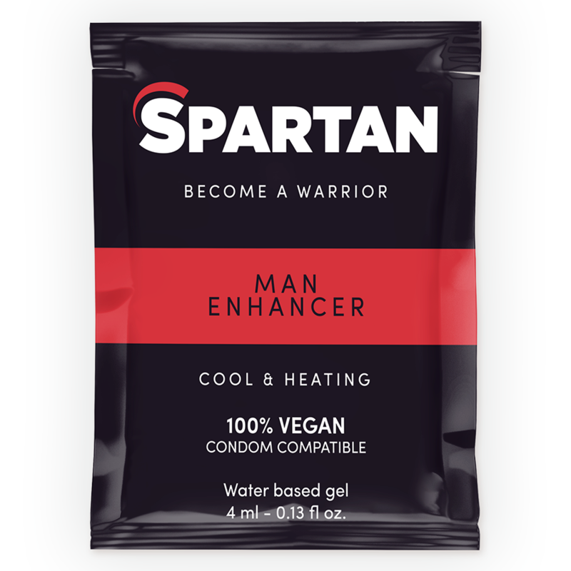 SPARTAN - Gel stimulant pour hommes, effet chaud-froid, 100 % végétalien, 4 ml