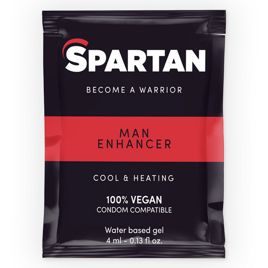 SPARTAN - Gel stimulant pour hommes, effet chaud-froid, 100 % végétalien, 4 ml