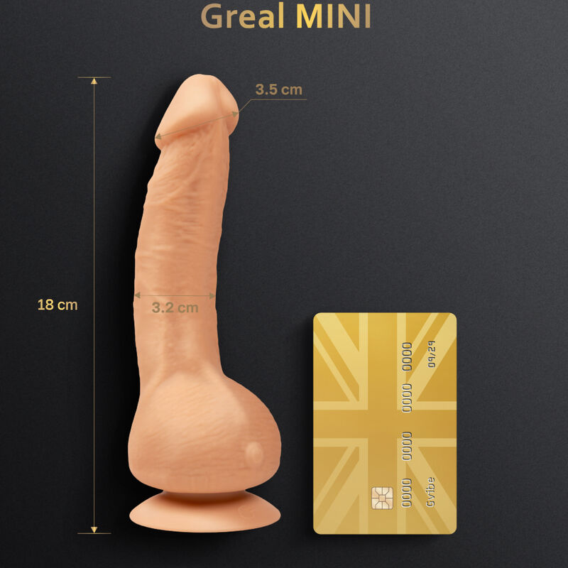 G-VIBE - GREAL MINI VIBRATOR DILDO NATUURLIJKE SILICONEN