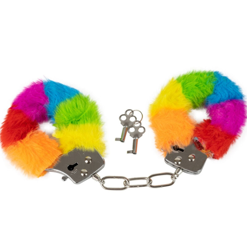 SPENCER &amp; FLEETWOOD - Металлические наручники с радужной подкладкой