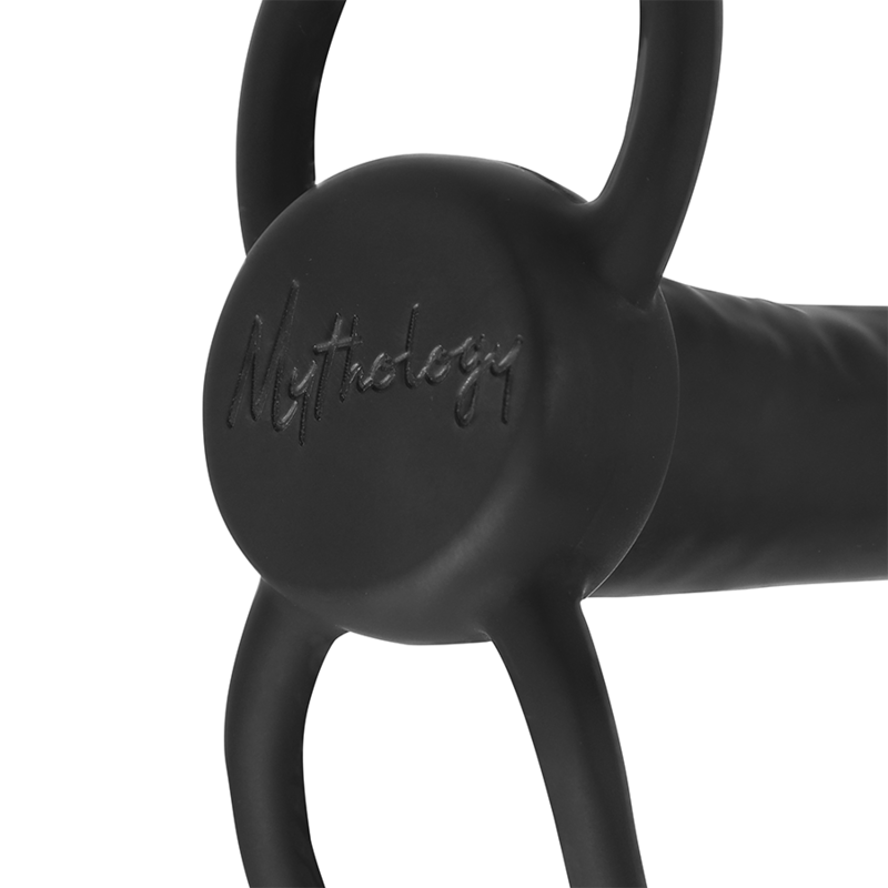 MYTHOLOGIE - GODEMICHET ANAL COBI ONYX AVEC ANNEAUX DE PÉNIS ET DE TESTICULES 13 CM EN SILICONE