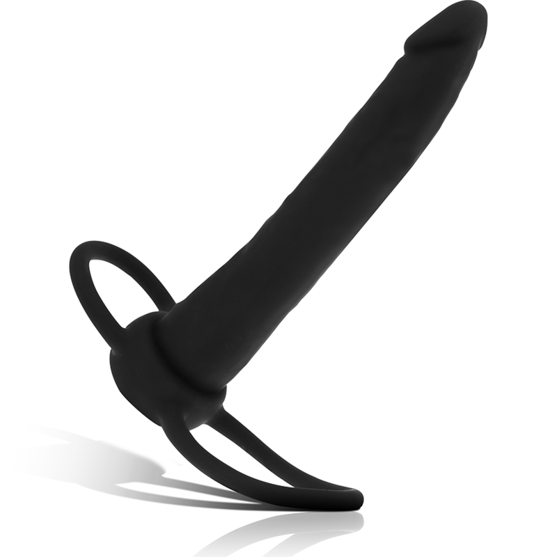 MYTHOLOGIE - GODEMICHET ANAL COBI ONYX AVEC ANNEAUX DE PÉNIS ET DE TESTICULES 13 CM EN SILICONE