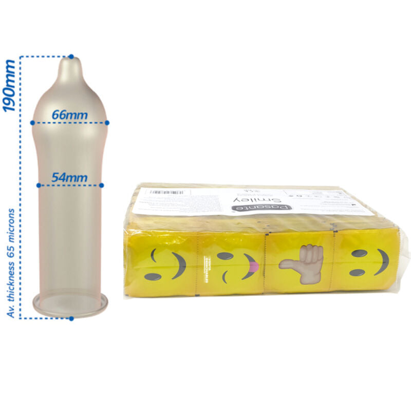 PASANTE - CONDOOMS SMILEY BAG 144 EENHEDEN