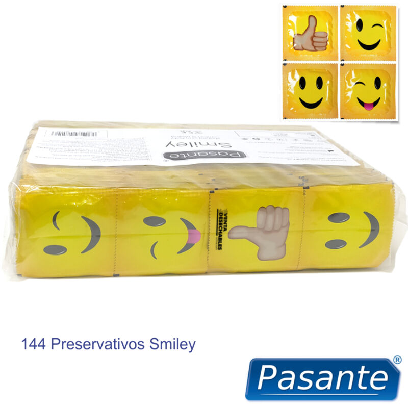 PASANTE - CONDOOMS SMILEY BAG 144 EENHEDEN