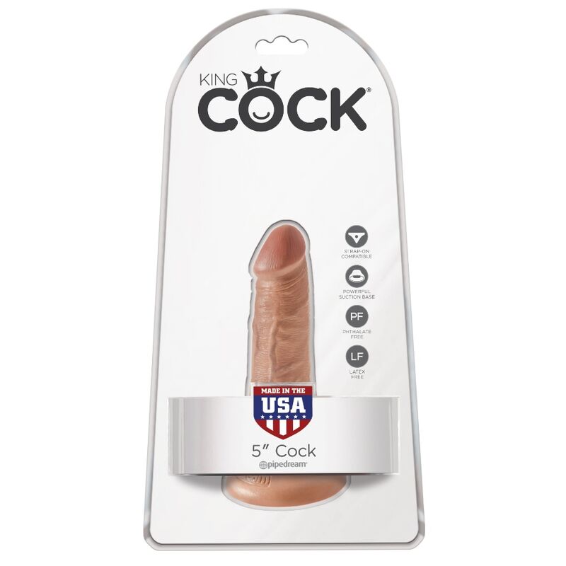 KING COCK - PENE REALISTICO 12 CM CARAMELLO