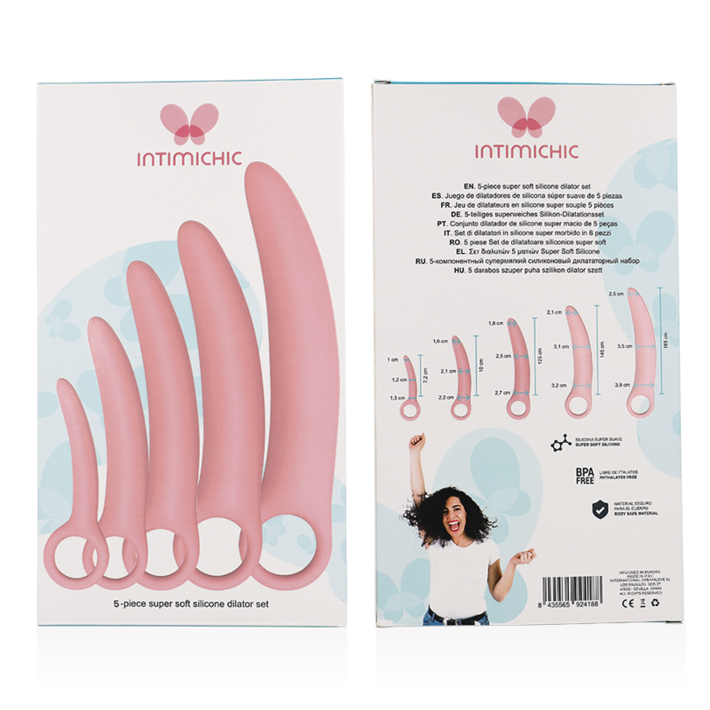 INTIMICHIC - DILATATEURS EN SILICONE, ENSEMBLE DE 5 PIÈCES