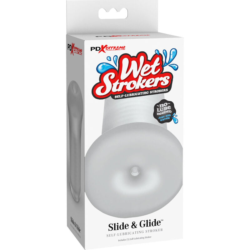 FETISH FANTASY EXTREME - SLIDE &amp; GLIDE STROKER SILICONE TRANSPARANT