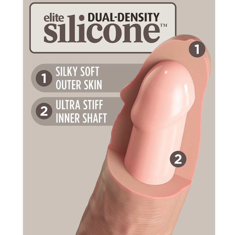 KING COCK - DILDO REALISTICO IN SILICONE ELITE 20,3 CM