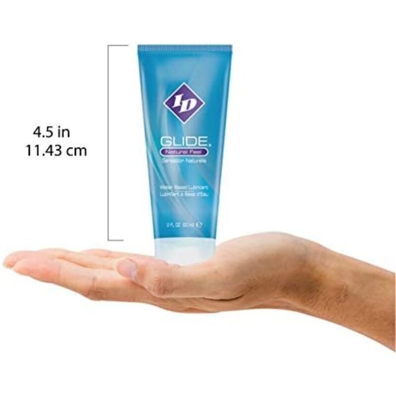 ID GLIDE - LUBRIFIANT À BASE D'EAU, TUBE DE VOYAGE ULTRA LONGUE DURÉE 60 ML