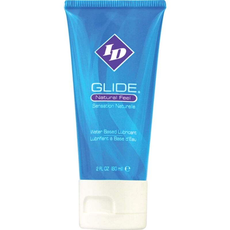 ID GLIDE - LUBRIFIANT À BASE D'EAU, TUBE DE VOYAGE ULTRA LONGUE DURÉE 60 ML