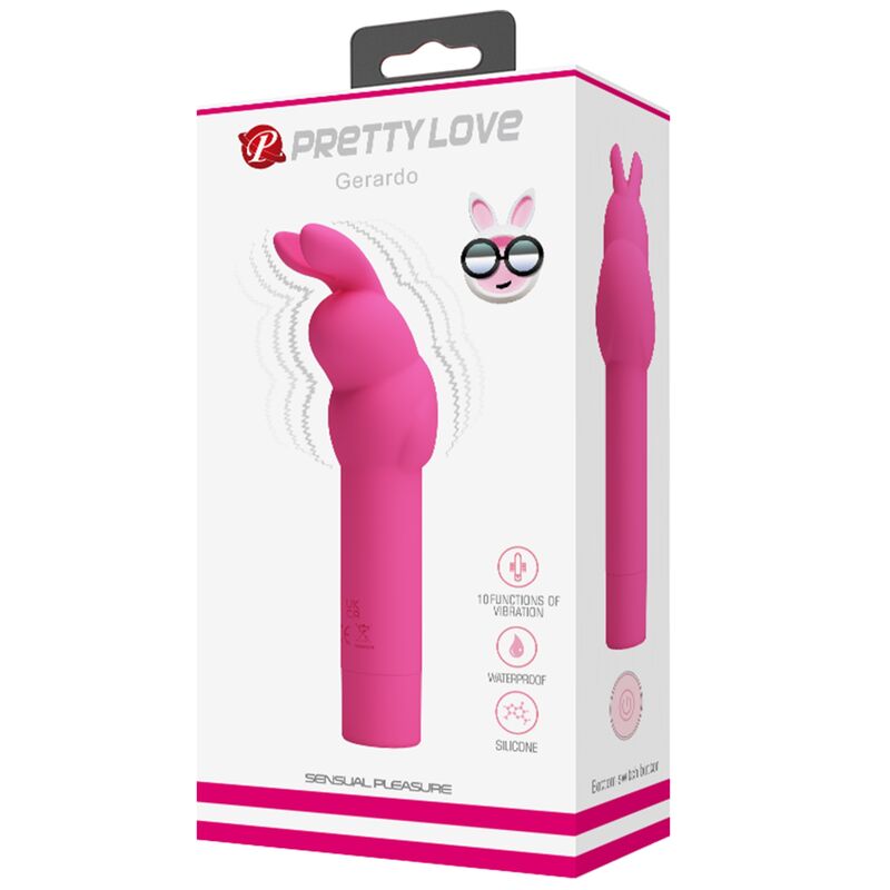 JOLI AMOUR - VIBRATEUR EN SILICONE GERARDO FUSCHIA LAPIN