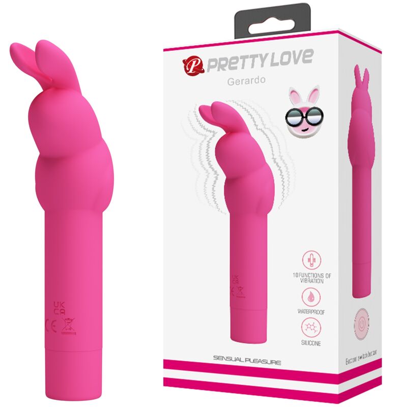 JOLI AMOUR - VIBRATEUR EN SILICONE GERARDO FUSCHIA LAPIN