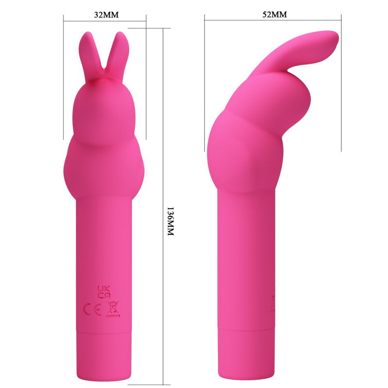 JOLI AMOUR - VIBRATEUR EN SILICONE GERARDO FUSCHIA LAPIN