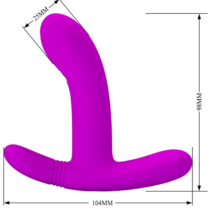 PRETTY LOVE - Массажер для клитора GERI, розовый, с пультом дистанционного управления