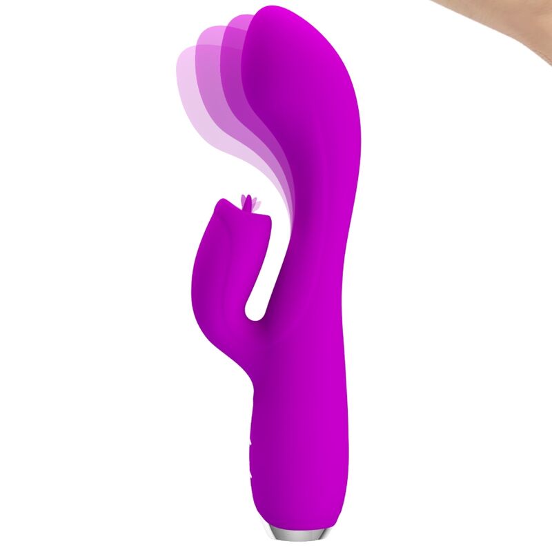 PRETTY LOVE - GLORIA VIBRATEUR LAPIN RECHARGEABLE - ÉTANCHE VIOLETTE