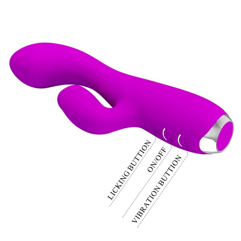 PRETTY LOVE - GLORIA VIBRATEUR LAPIN RECHARGEABLE - ÉTANCHE VIOLETTE
