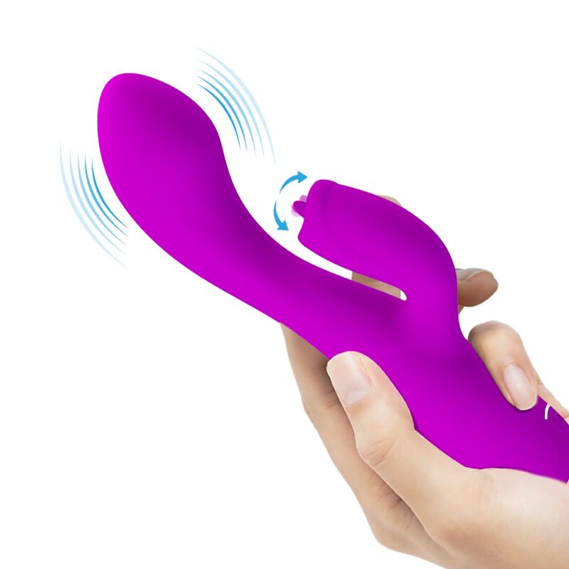 PRETTY LOVE - GLORIA VIBRATEUR LAPIN RECHARGEABLE - ÉTANCHE VIOLETTE