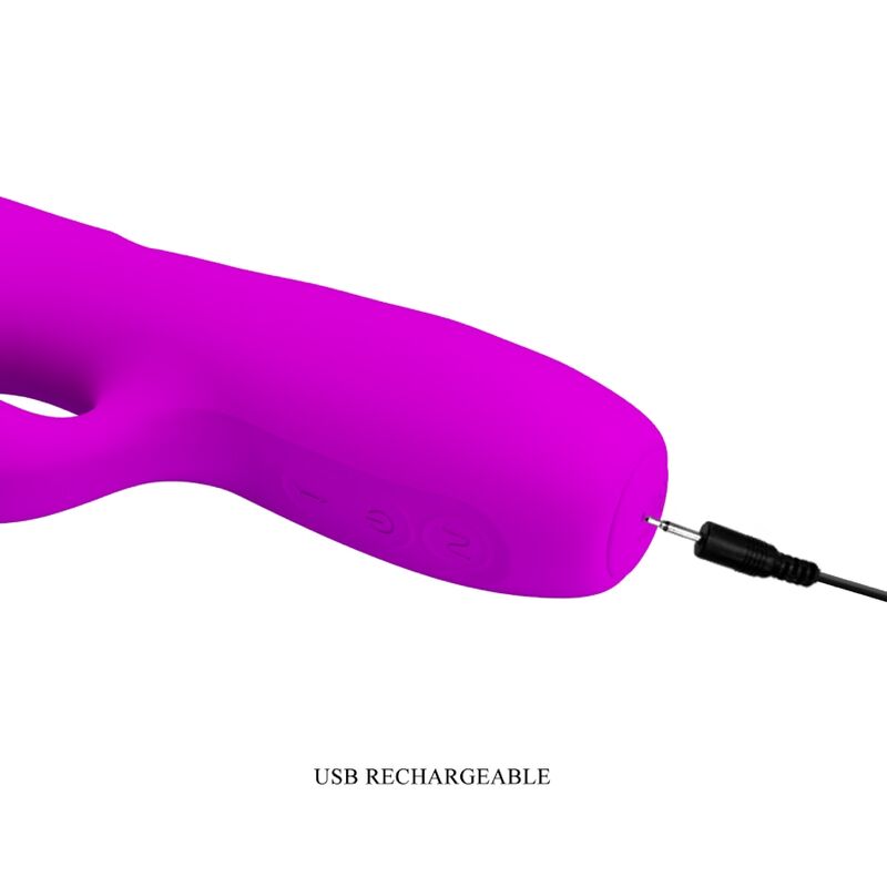 JOLI AMOUR - VIBRATEUR LAPIN RECHARGEABLE MELANIE PURPLE