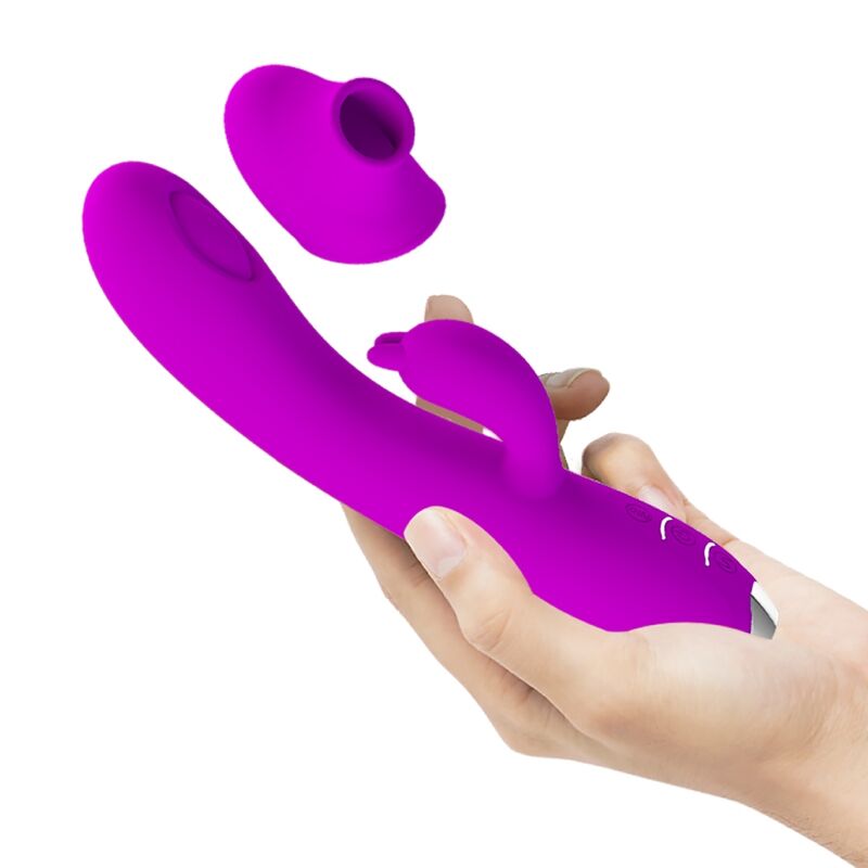 PRETTY LOVE - REGINA OPLAADBARE VIBRATOR-ZUIGGEL PAARS