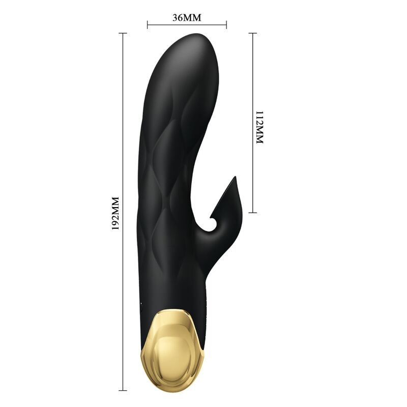 PRETTY LOVE - ZWARTE OPLAADBARE VERGULDE LUXE VIBRATOR