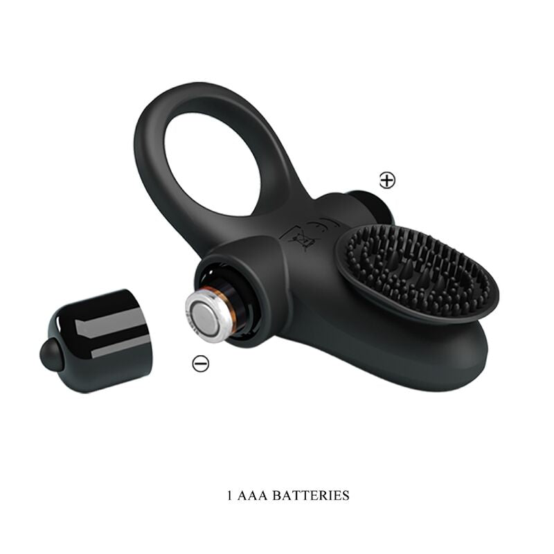 PRETTY LOVE - ANNEAU VIBRANT II POUR PÉNIS NOIR