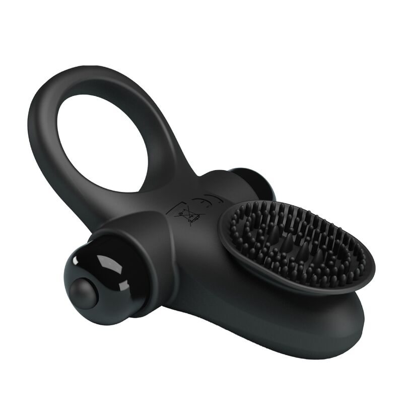 PRETTY LOVE - ANNEAU VIBRANT II POUR PÉNIS NOIR