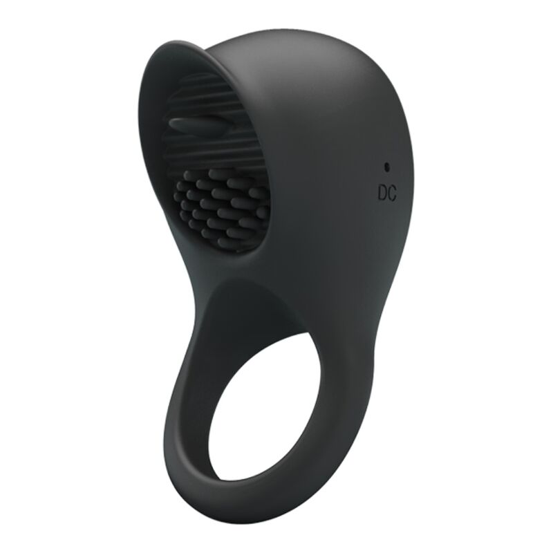 PRETTY LOVE - VIBRERENDE PENISRING MET ZWARTE TONG