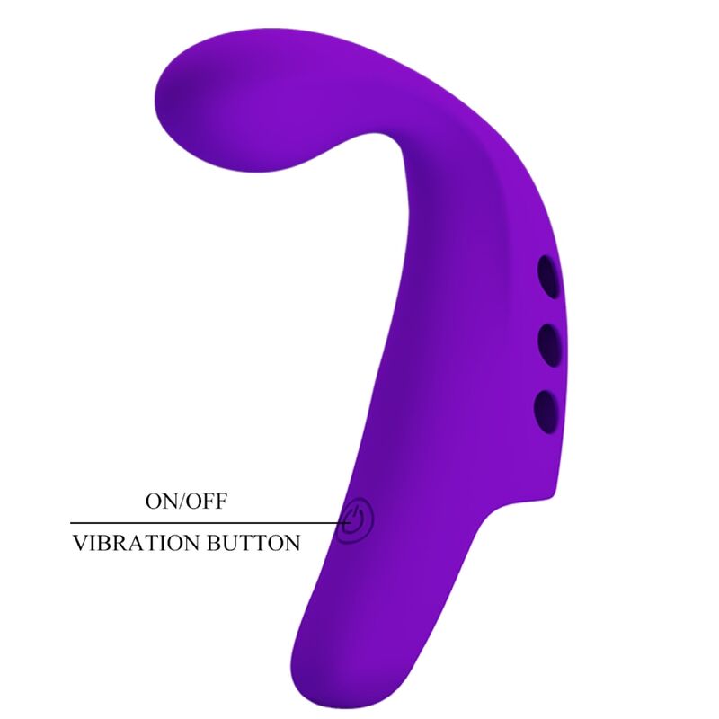 PRETTY LOVE - GORGON PURPLE OPLAADBARE VINGERVIBRATOR