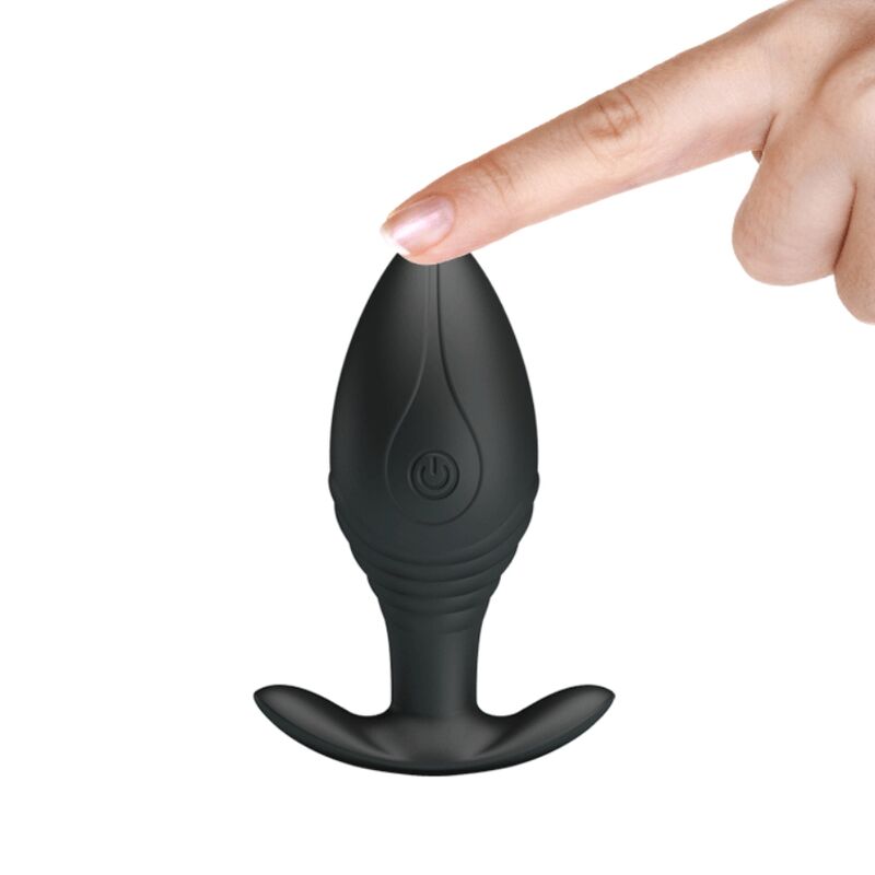 PRETTY LOVE - REGINA ANAAL PLUG OPLAADBARE VIBRATOR ZWART