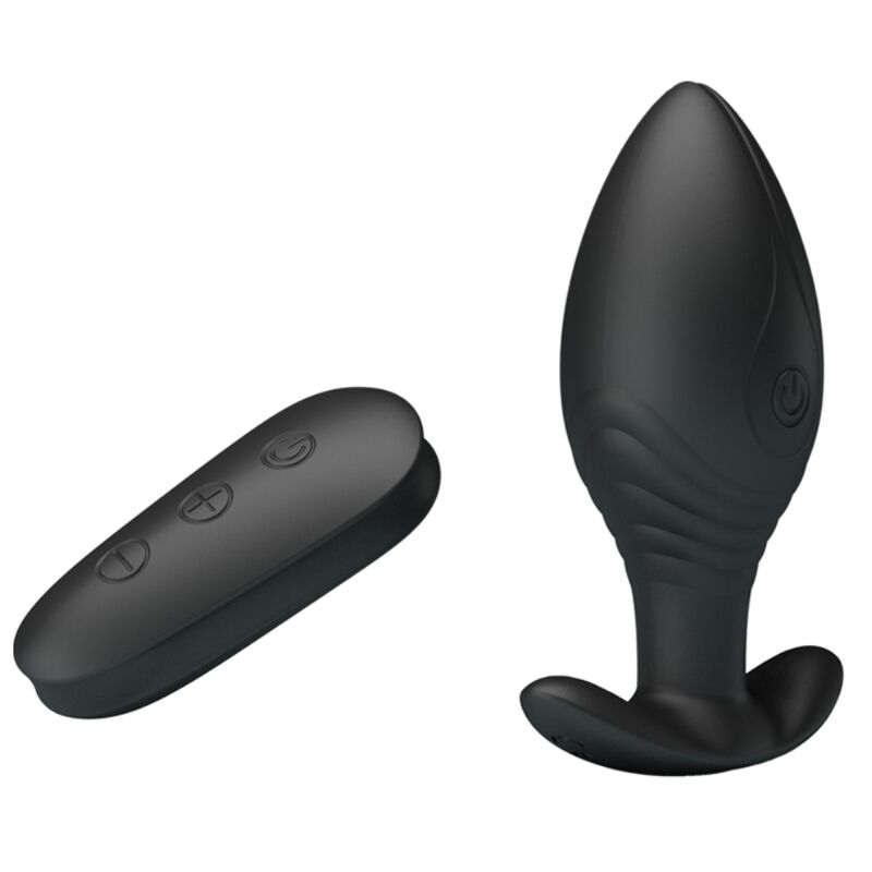 PRETTY LOVE - REGINA ANAAL PLUG OPLAADBARE VIBRATOR ZWART
